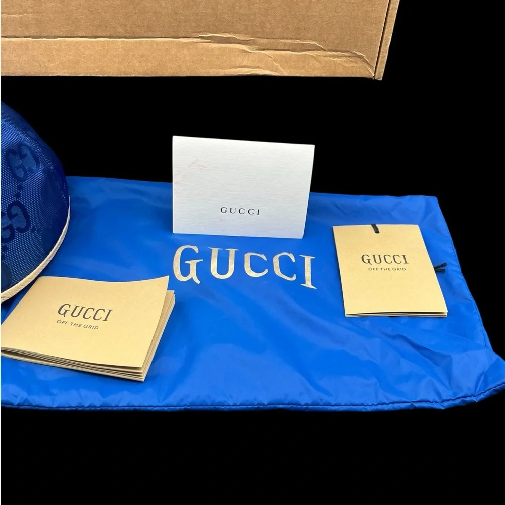 Gucci Blue ‘Off The Grid’ Baseball Cap / Hat - NIB all inclusive - Picture 11 of 12